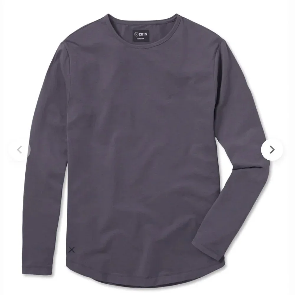 Cuts | AO Curve Hem Tee Pyca Pro Long-sleeve top Signature Fit Cast Iron Sz S